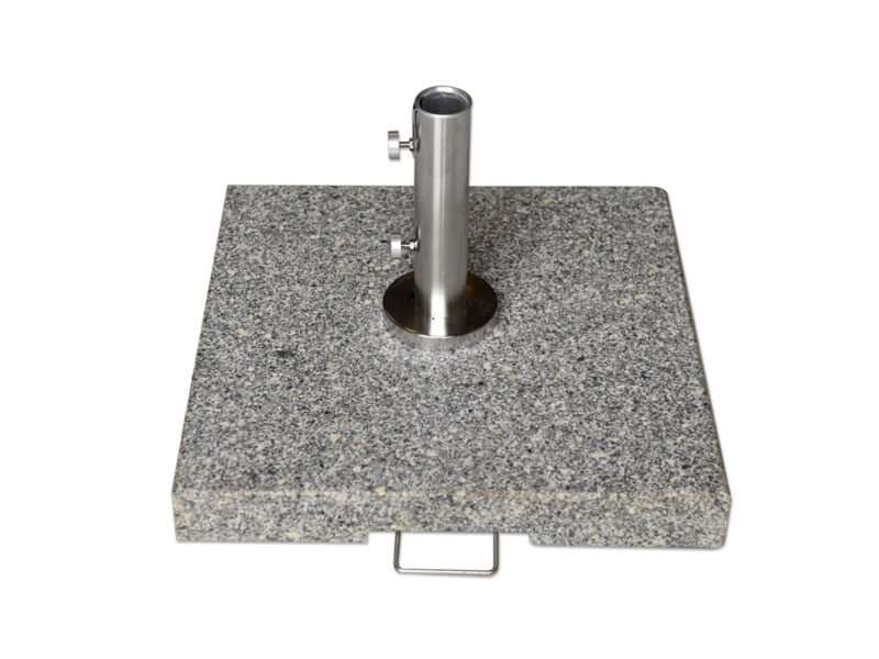 Base para guarda-sol em granito cinzento de 70 kg com tubo premium