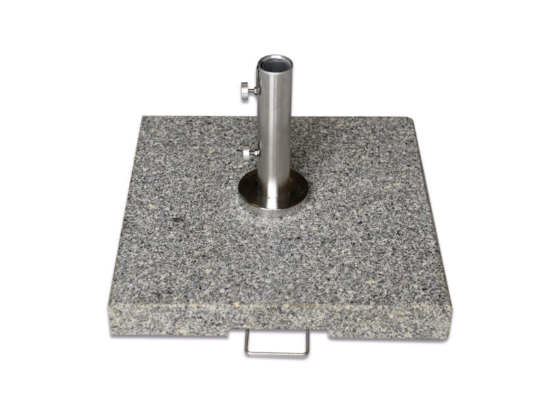Base para guarda-sol em granito cinzento de 50 kg com tubo premium