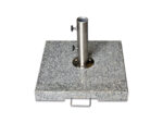 Base para guarda-sol em granito cinzento de 50 kg com tubo standard