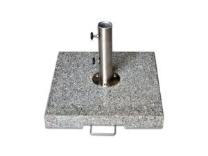 Base para guarda-sol em granito cinzento de 50 kg com tubo standard
