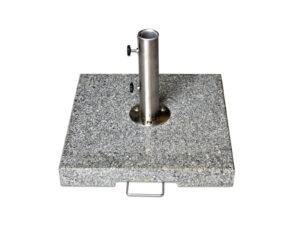 Base para guarda-sol em granito cinzento de 70 kg com tubo standard