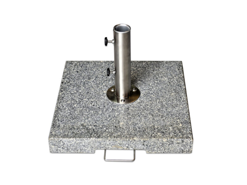 Base para guarda-sol em granito cinzento de 70 kg com tubo standard